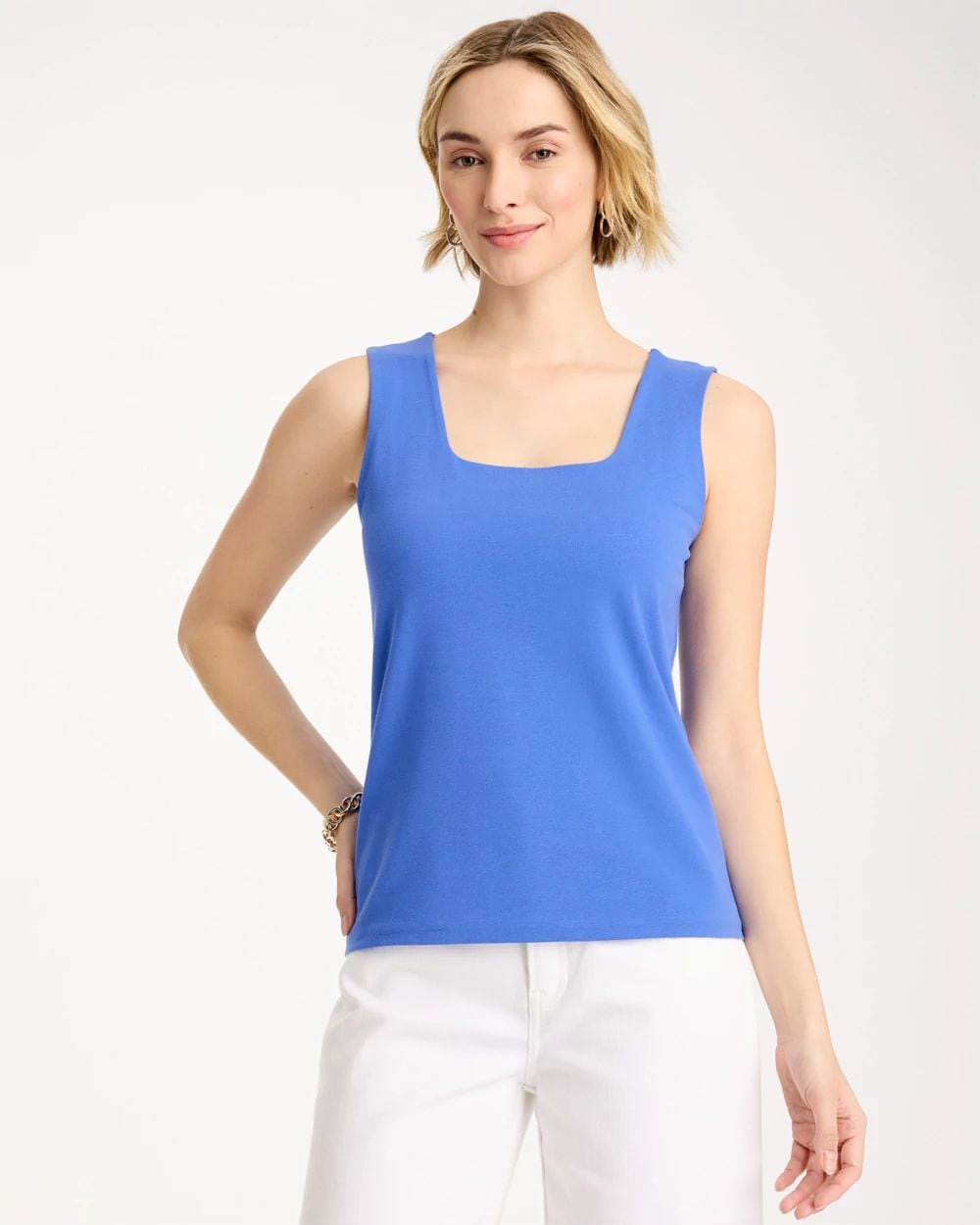 Contour Cotton™ Square Neck Tank | Chico's
